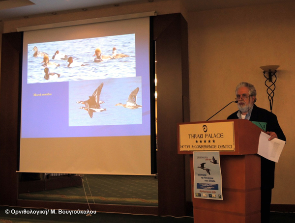 Παρουσίαση σχετικά με τη σημασία των υγροτόπων για τα υδρόβια πουλιά από τον Γιώργο Χανδρινό, Δ/νση Αισθητικών Δασών, Δρυμών και Θήρας - ΥΠΕΚΑ