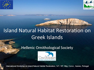 Island natural habitat restoration on Greek islands – J. Fric