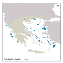Περιοχές της Ελλάδας όπου είναι διαθέσιμο ενημερωτικό υλικό του Προγράμματος
